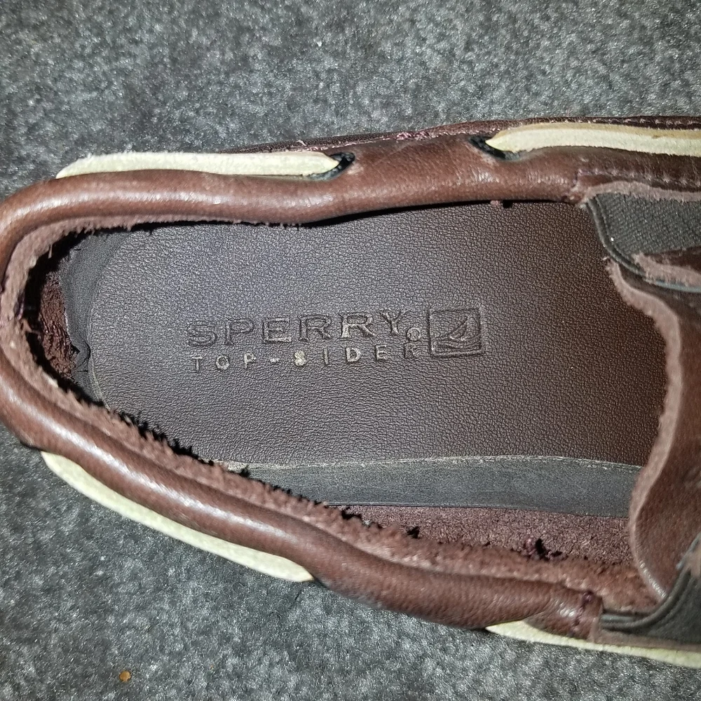 Sperry Boys Top Sider Shoes 1M. - Picture 7 of 8